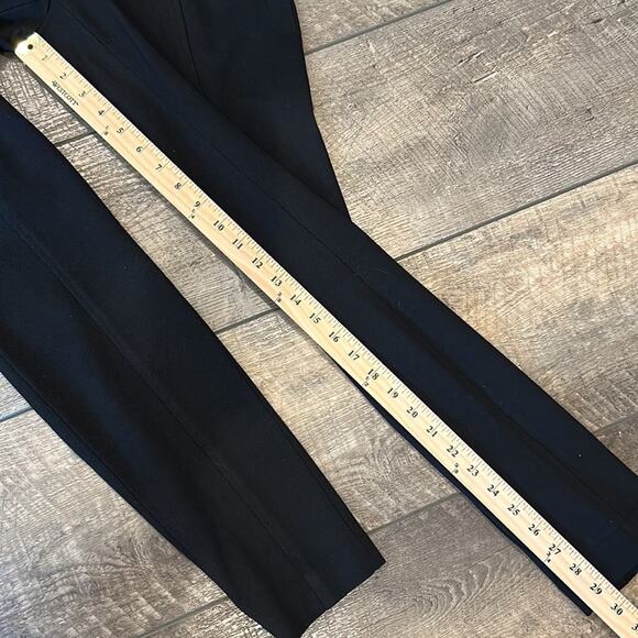 ABS PLATINUM Curved Stitch Black Trousers Size 6 - Picture 4 of 10